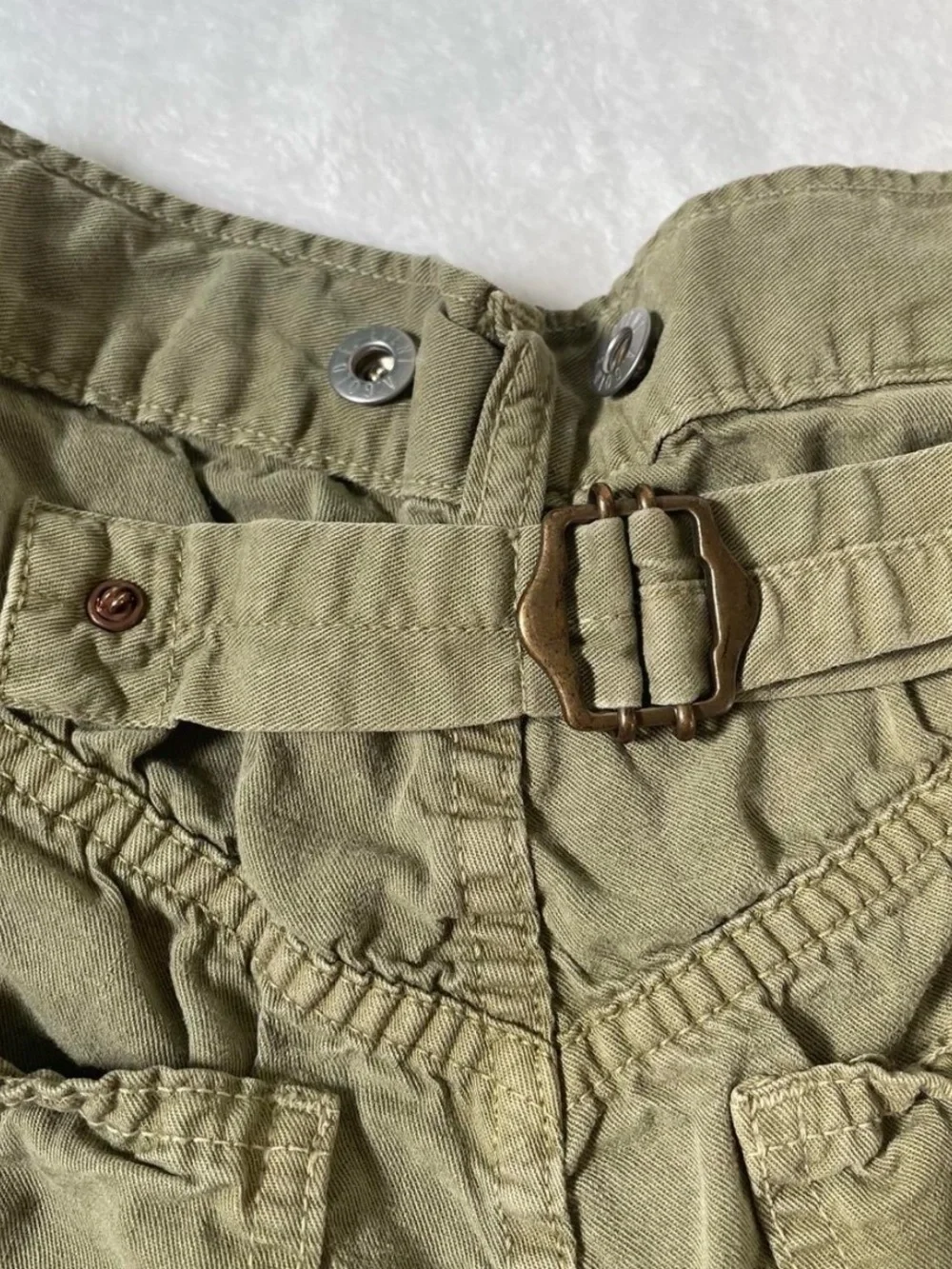Vintage 90s A. Gold. E. Green Utility Cargo Shorts